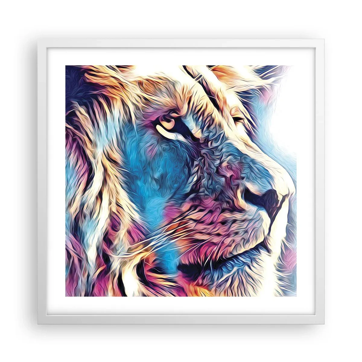 Poster in een witte lijst - De wijsheid van de natuur - 50x50 cm