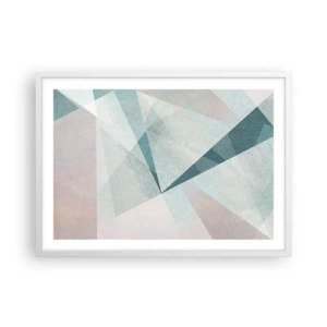 Poster in een witte lijst - Makkelijk maar dynamisch - 70x50 cm