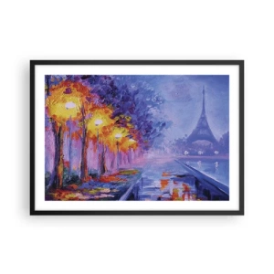 Poster in een zwarte lijst - Een droomwandeling - 70x50 cm
