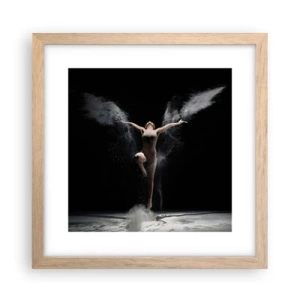 Een poster in een licht eiken lijst - Elfen bestaan - 30x30 cm