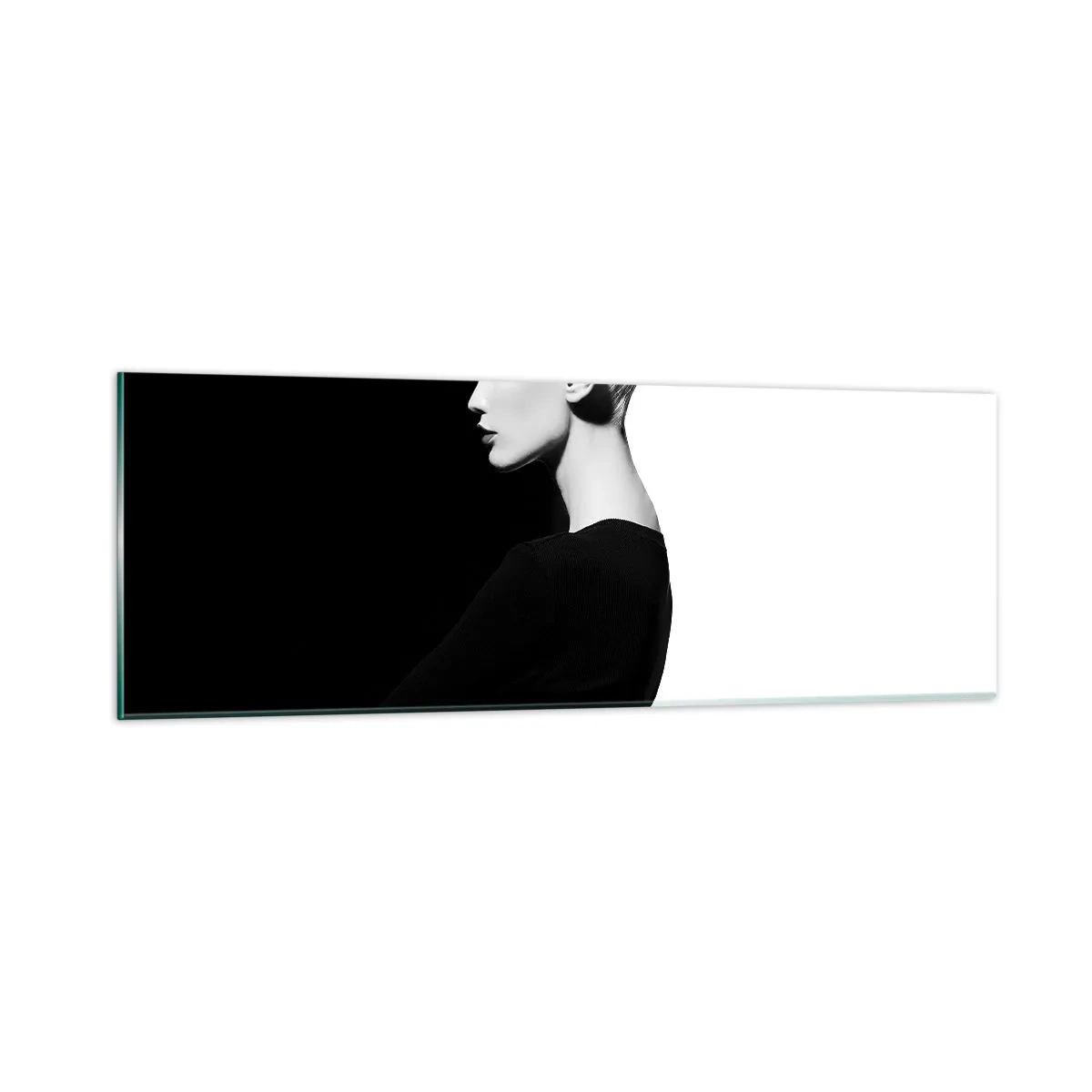Schilderen op glas - Gewoon een vrouw - 90x30 cm