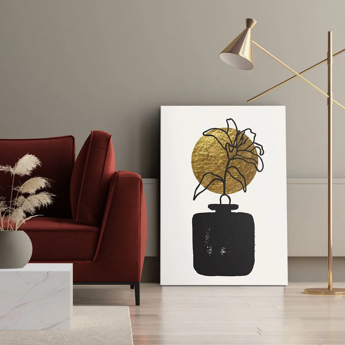 Schilderen op canvas - Schoonheid is goud waard - 50x70 cm