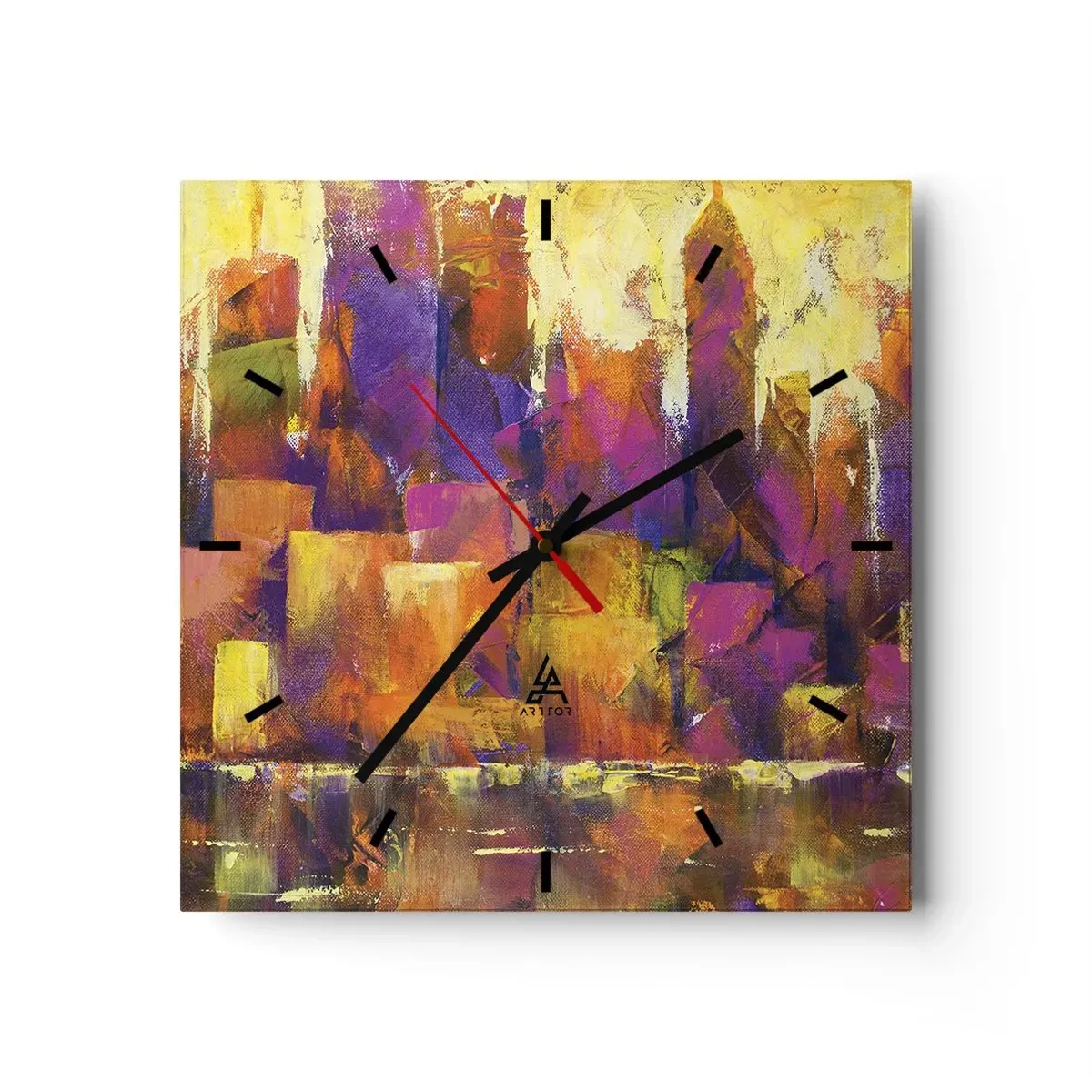 Wandklok - Klok - Metropolitan compositie - 30x30 cm