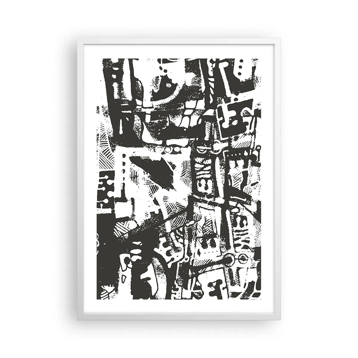 Poster in een witte lijst - Orde of chaos? - 50x70 cm