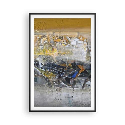 Poster in een zwarte lijst - Alles komt goed - 61x91 cm
