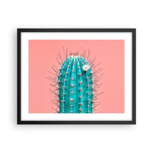 Poster in een zwarte lijst - Kijk gewoon - 50x40 cm