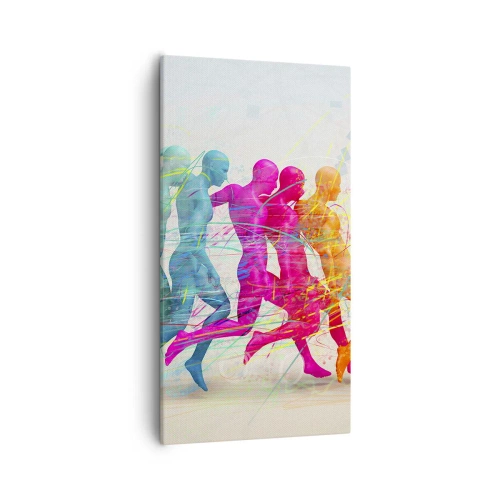Schilderen op canvas - Harmonie van beweging - 55x100 cm