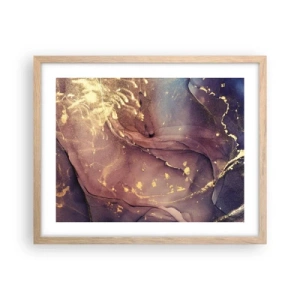 Een poster in een licht eiken lijst - Materie en geest - 50x40 cm