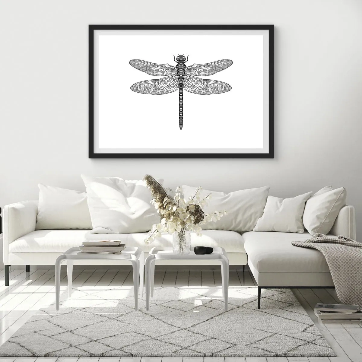 Poster in een zwarte lijst - Precisie van de natuur - 70x50 cm