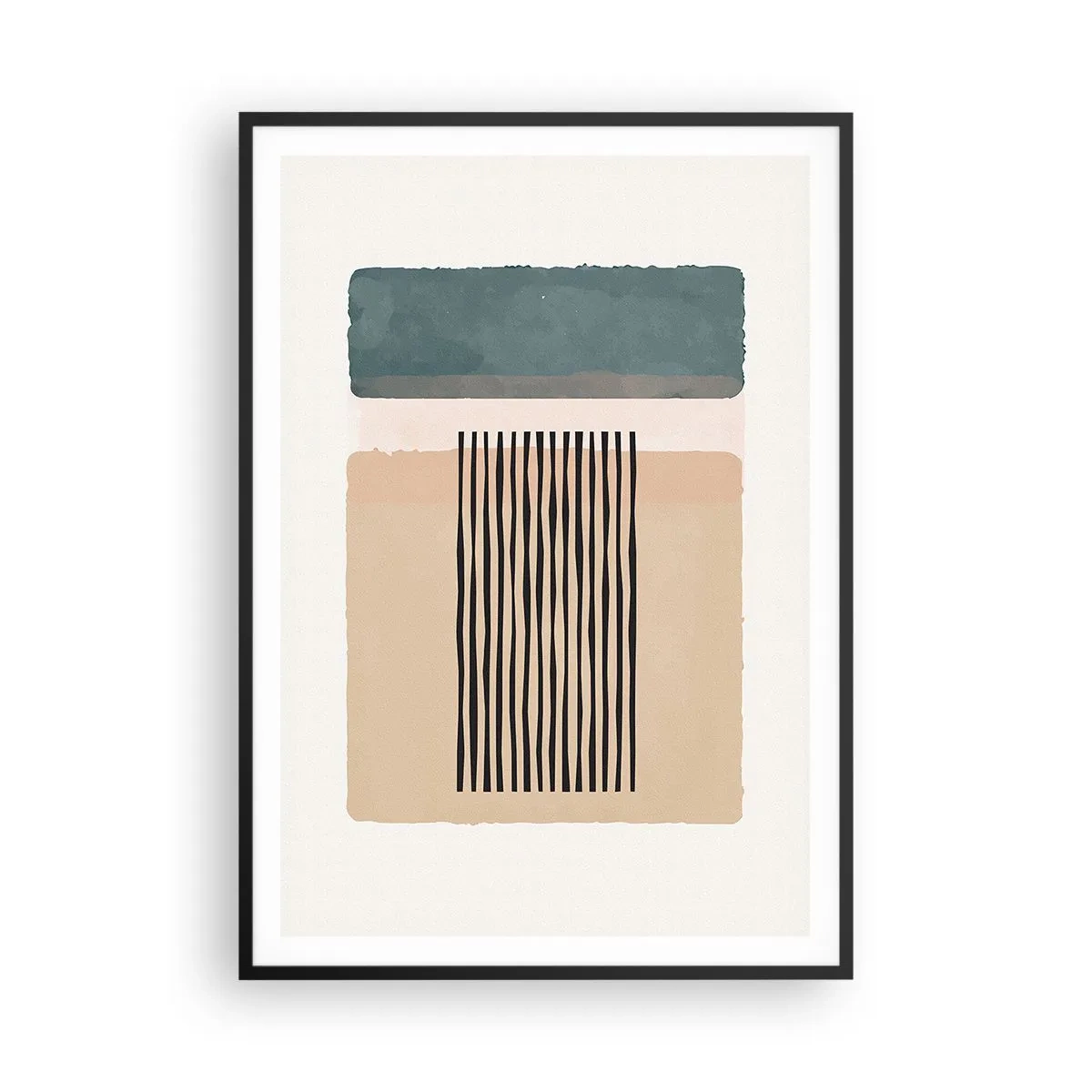 Poster in een zwarte lijst - Alles is oke - 70x100 cm