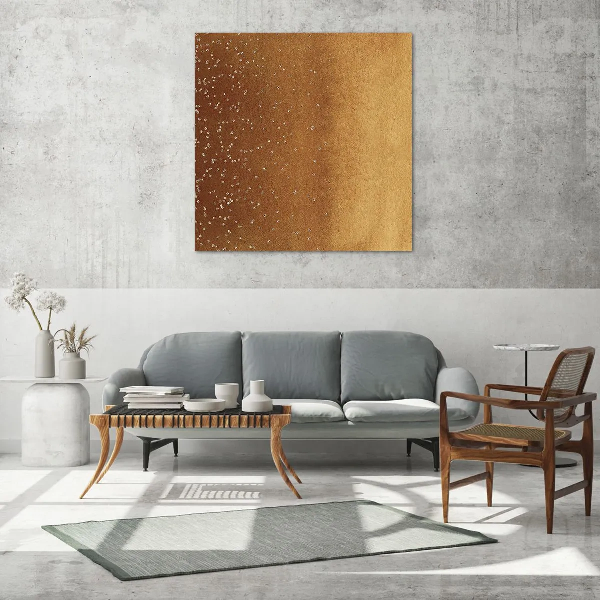 Schilderen op glas - De geboorte van het licht - 60x60 cm