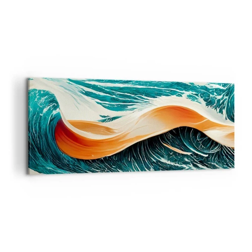 Schilderen op canvas - De droom van elke surfer - 120x50 cm