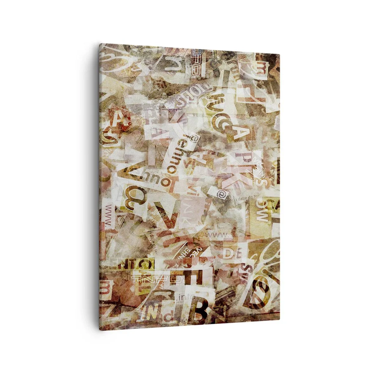 Schilderen op canvas - Ik verenig het gebabbel - 50x70 cm