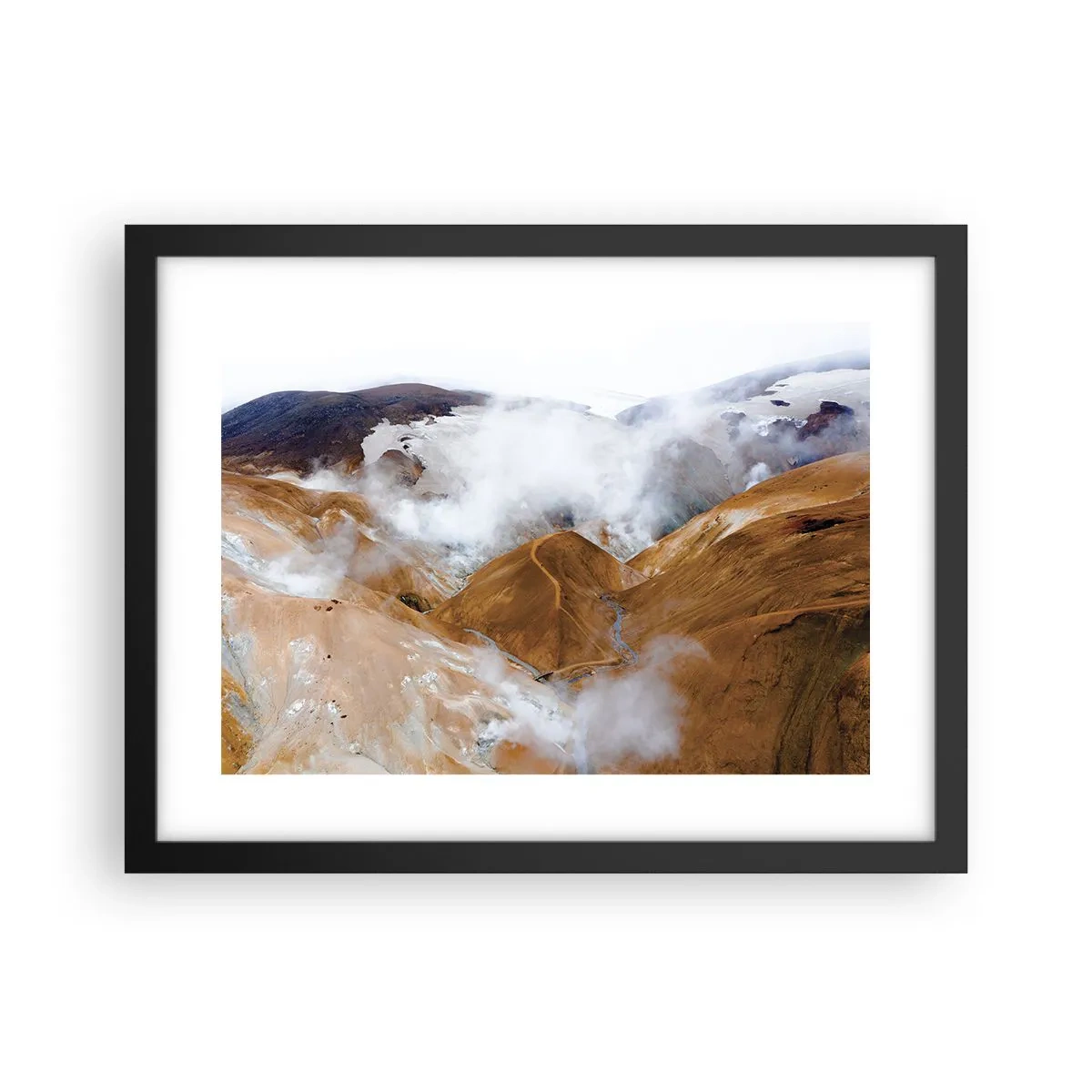Poster in een zwarte lijst - De rauwe schoonheid van IJsland - 40x30 cm
