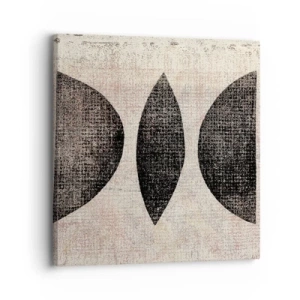 Schilderen op canvas - etnische abstractie - 30x30 cm