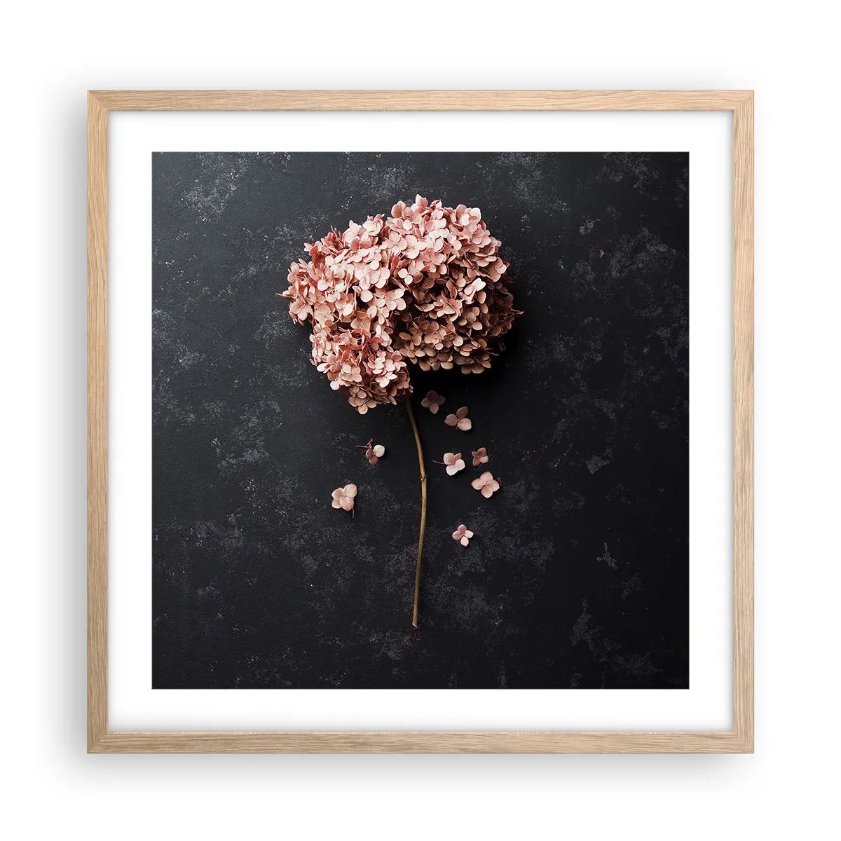 Een poster in een licht eiken lijst - Een echt romantisch teken - 50x50 cm