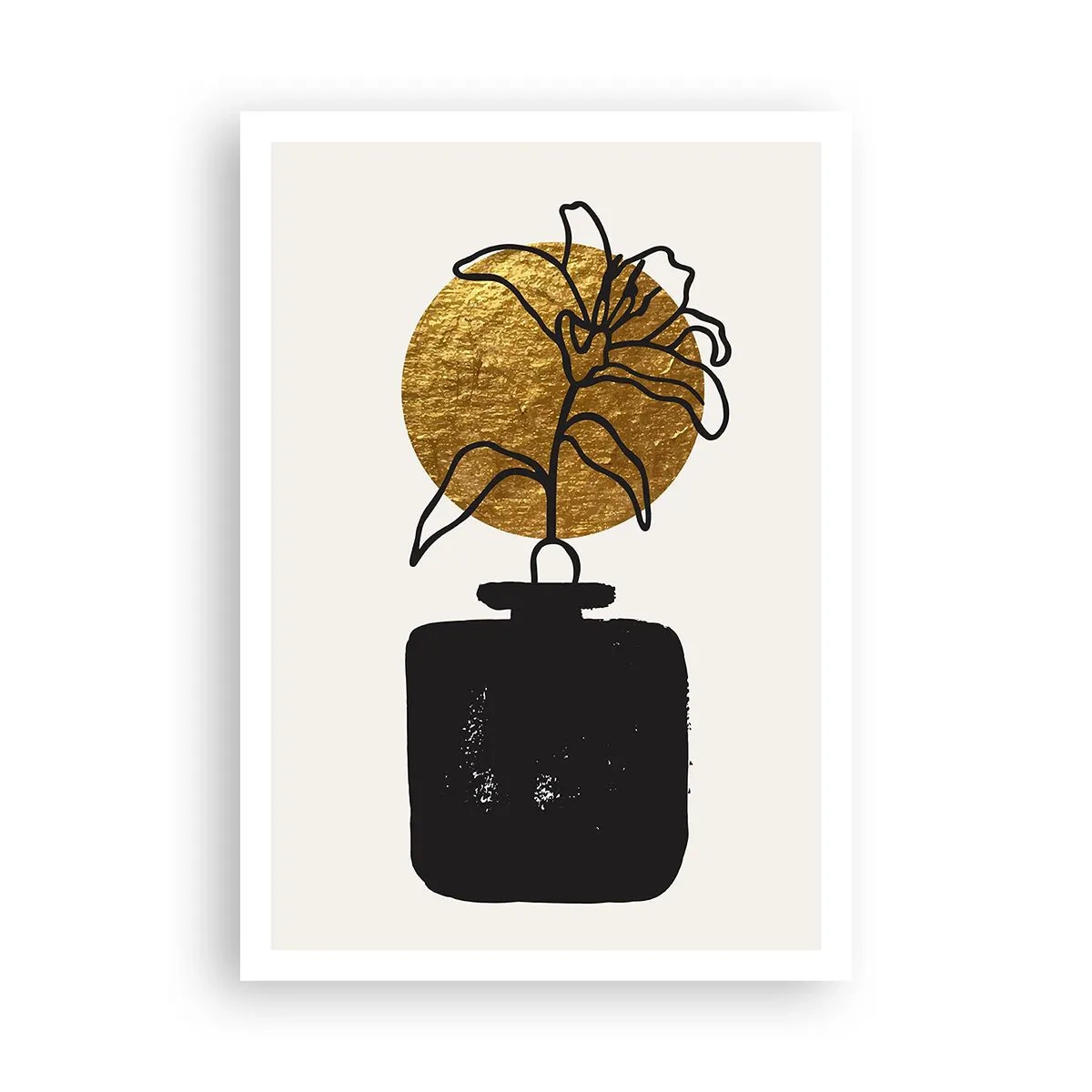 Poster - Schoonheid is goud waard - 70x100 cm