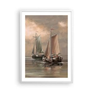 Poster in een witte lijst - De terugkeer van zeelieden - 50x70 cm