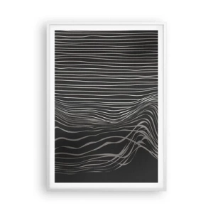 Poster in een witte lijst - Ritme en accent - 70x100 cm