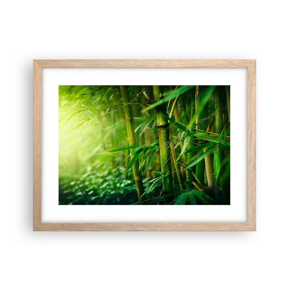 Een poster in een licht eiken lijst - Maak kennis met groen zelf - 40x30 cm