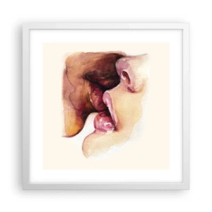 Poster in een witte lijst - Zoals dag en nacht, aarde en lucht - 40x40 cm