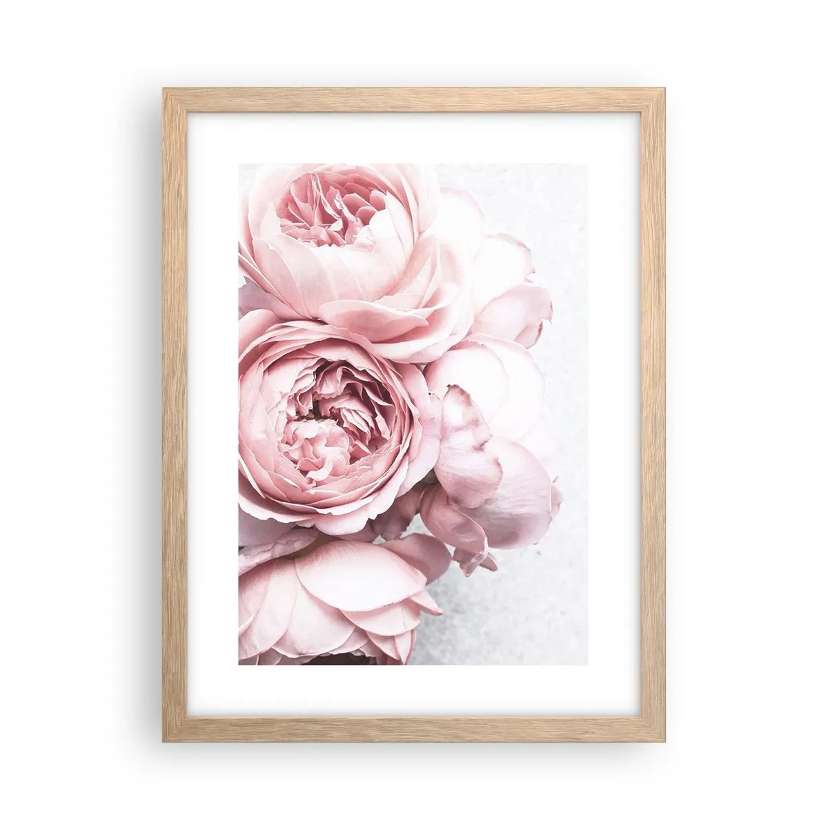 Een poster in een licht eiken lijst - Voor romantici - 30x40 cm