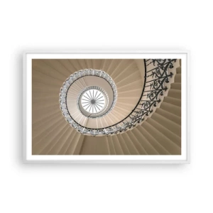 Poster in een witte lijst - Binnenin de schaal - 91x61 cm