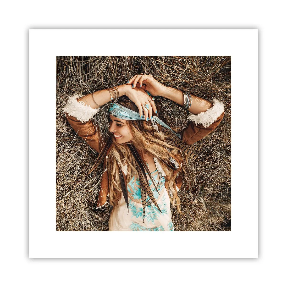 Poster - Op weg naar de zomer van de liefde - 30x30 cm