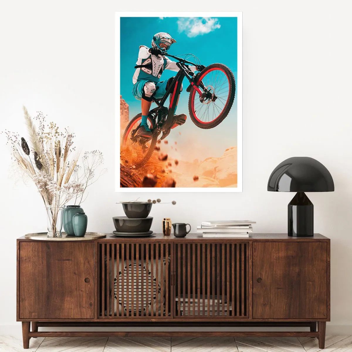 Poster - Fiets waanzin demon - 61x91 cm