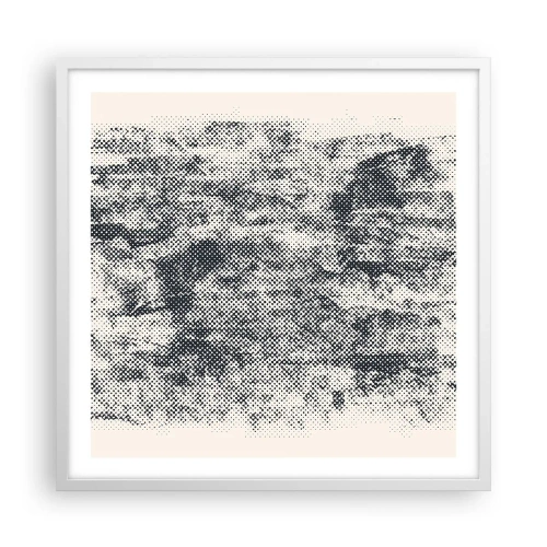 Poster in een witte lijst - Mistige compositie - 60x60 cm
