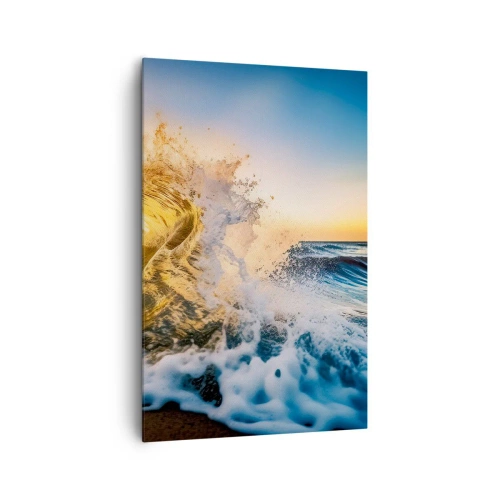 Schilderen op canvas - Plezier in het zand - 80x120 cm