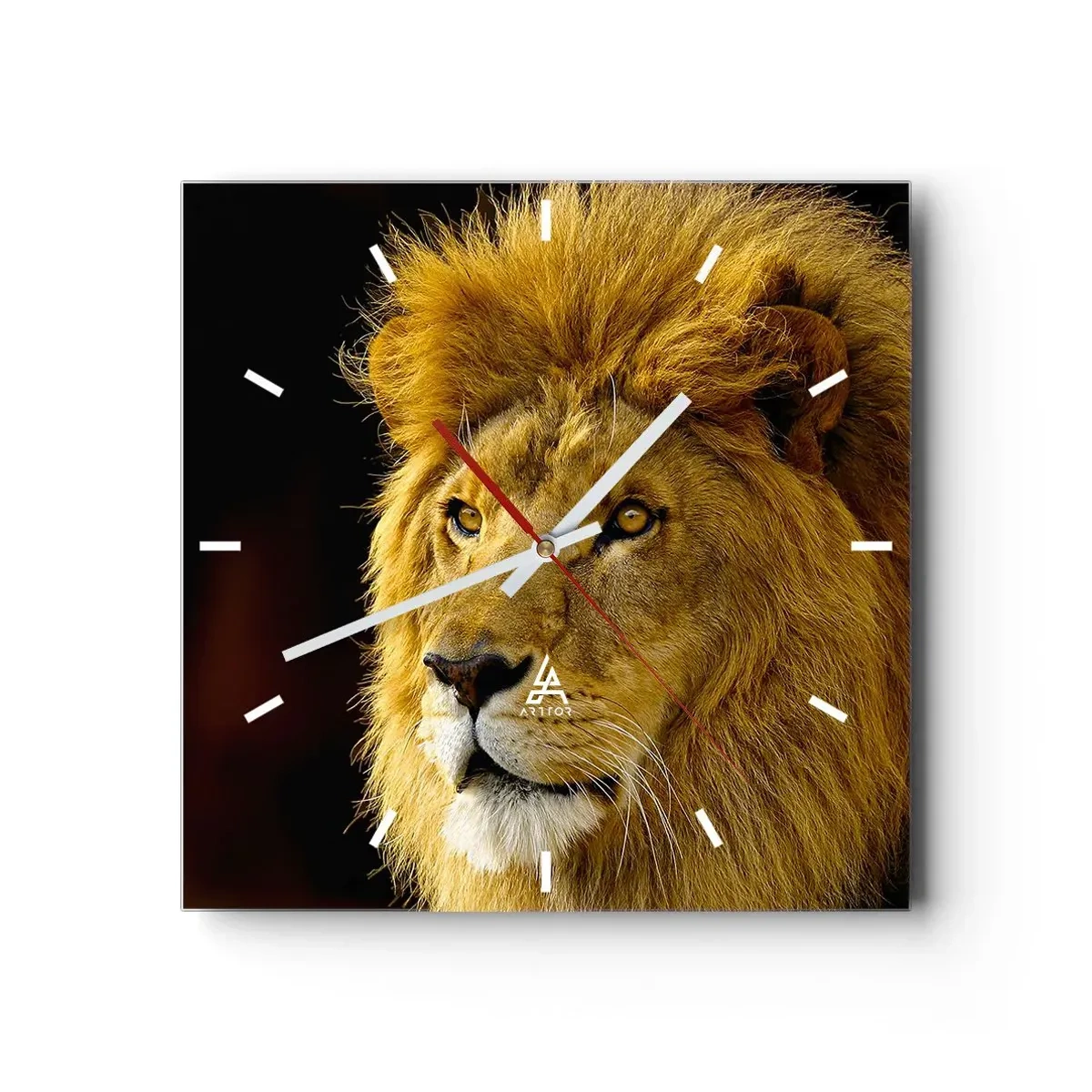 Wandklok - Klok - Portret van de koning - 30x30 cm