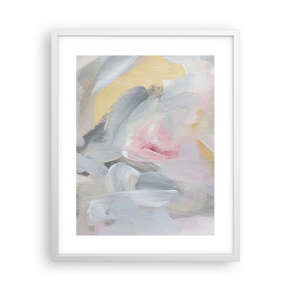 Poster in een witte lijst - In een pastelkleurige wereld - 40x50 cm