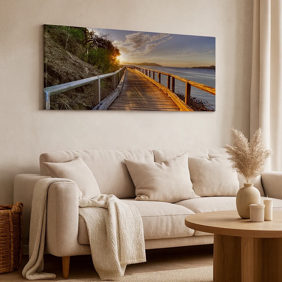 Schilderen op canvas - Ga, blijf naar de zon gaan - 30x30 cm