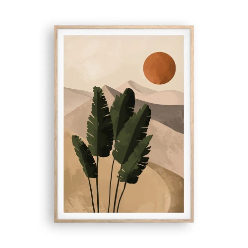 Een poster in een licht eiken lijst - De triomf van het leven - 70x100 cm