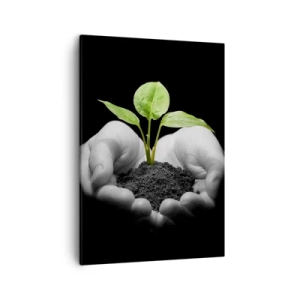 Schilderen op canvas - Ik hou van de natuur, ik bescherm haar - 50x70 cm