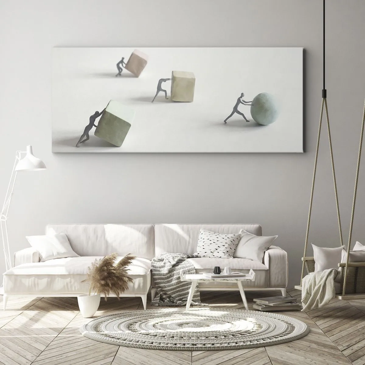 Schilderen op canvas - Puur leven - 120x50 cm