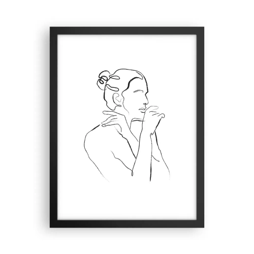 Poster in een zwarte lijst - Naakt: een sensueel mysterie - 30x40 cm