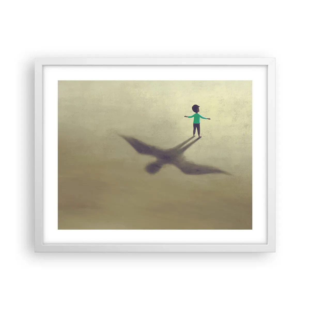 Poster in een witte lijst - De held van de toekomst - 50x40 cm