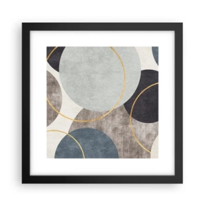 Poster in een zwarte lijst - Wiel voor wiel - 30x30 cm