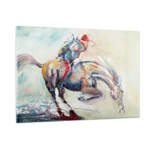 Schilderen op glas - Hou vol, we vliegen - 120x80 cm