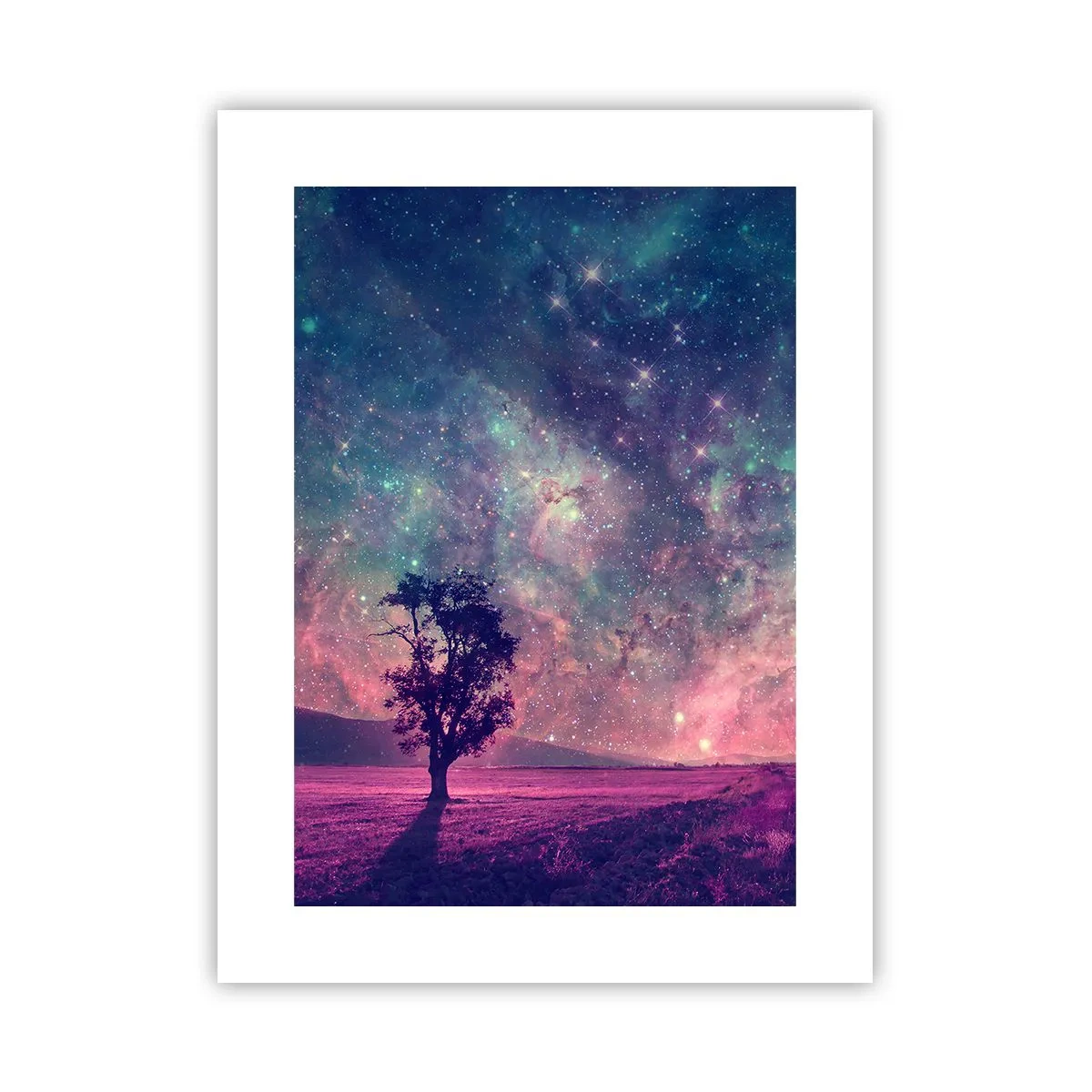 Poster - Onder de magische hemel - 30x40 cm