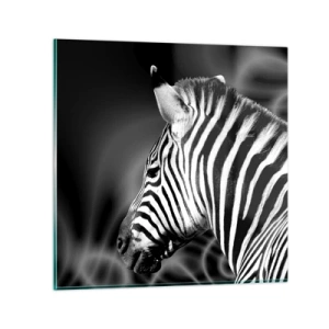 Schilderen op glas - Wit is wit en zwart is zwart - 70x70 cm