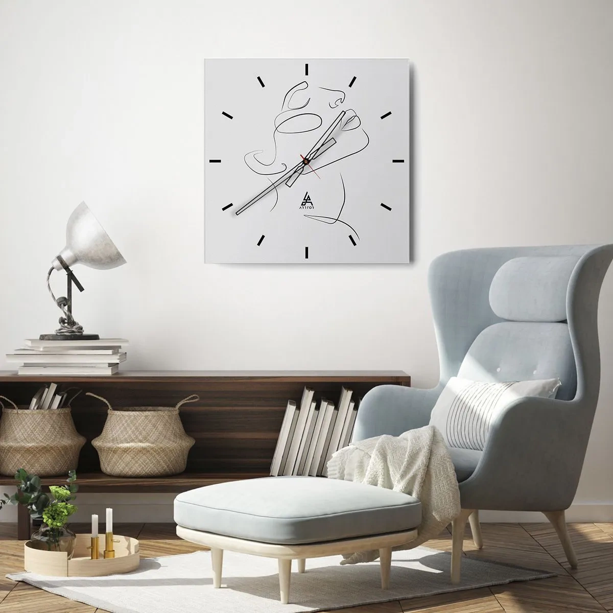 Wandklok - Klok - De wendingen van dromen - 30x30 cm
