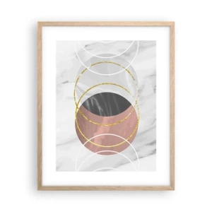 Een poster in een licht eiken lijst - Muziek van de sferen - 40x50 cm