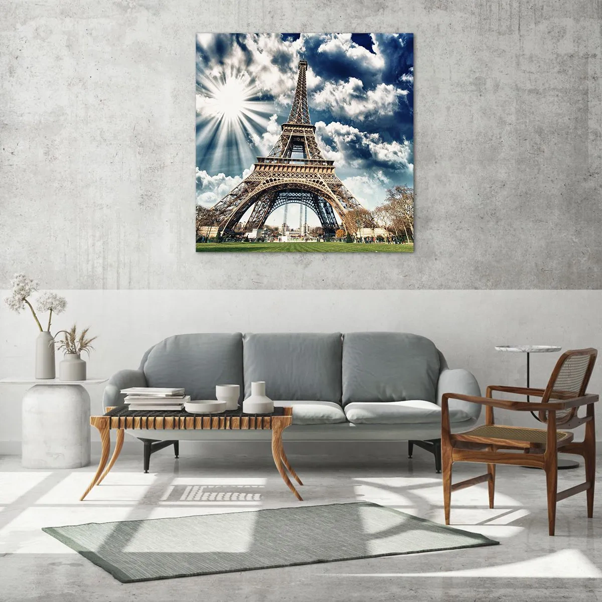 Schilderen op glas - De enige zo onder de zon - 50x50 cm