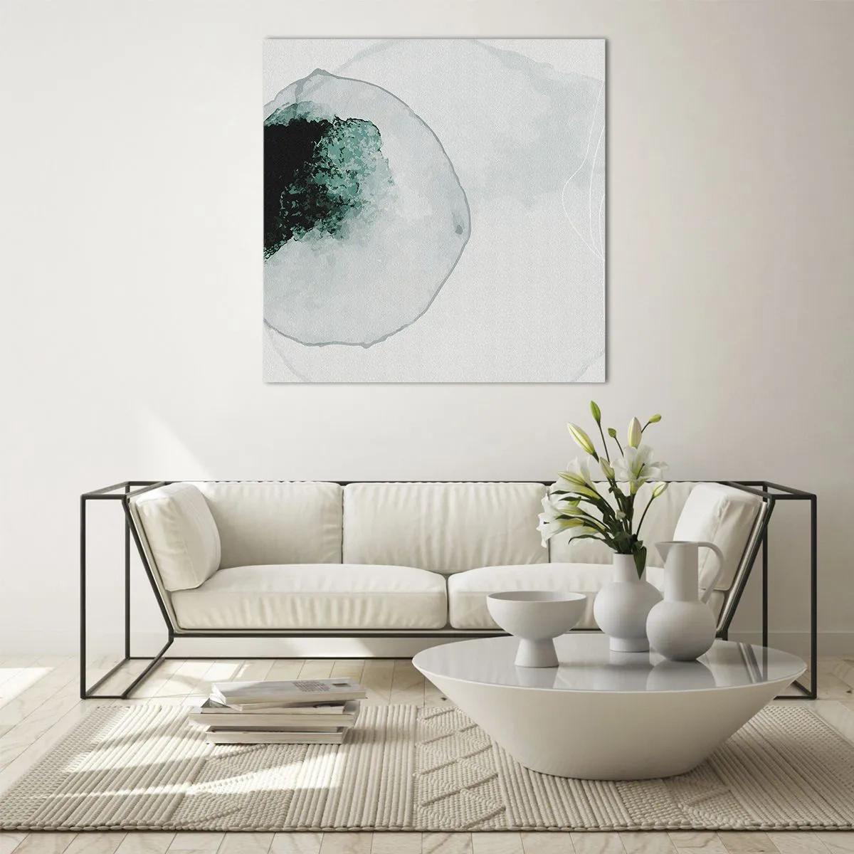 Schilderen op glas - In een druppel water - 40x40 cm