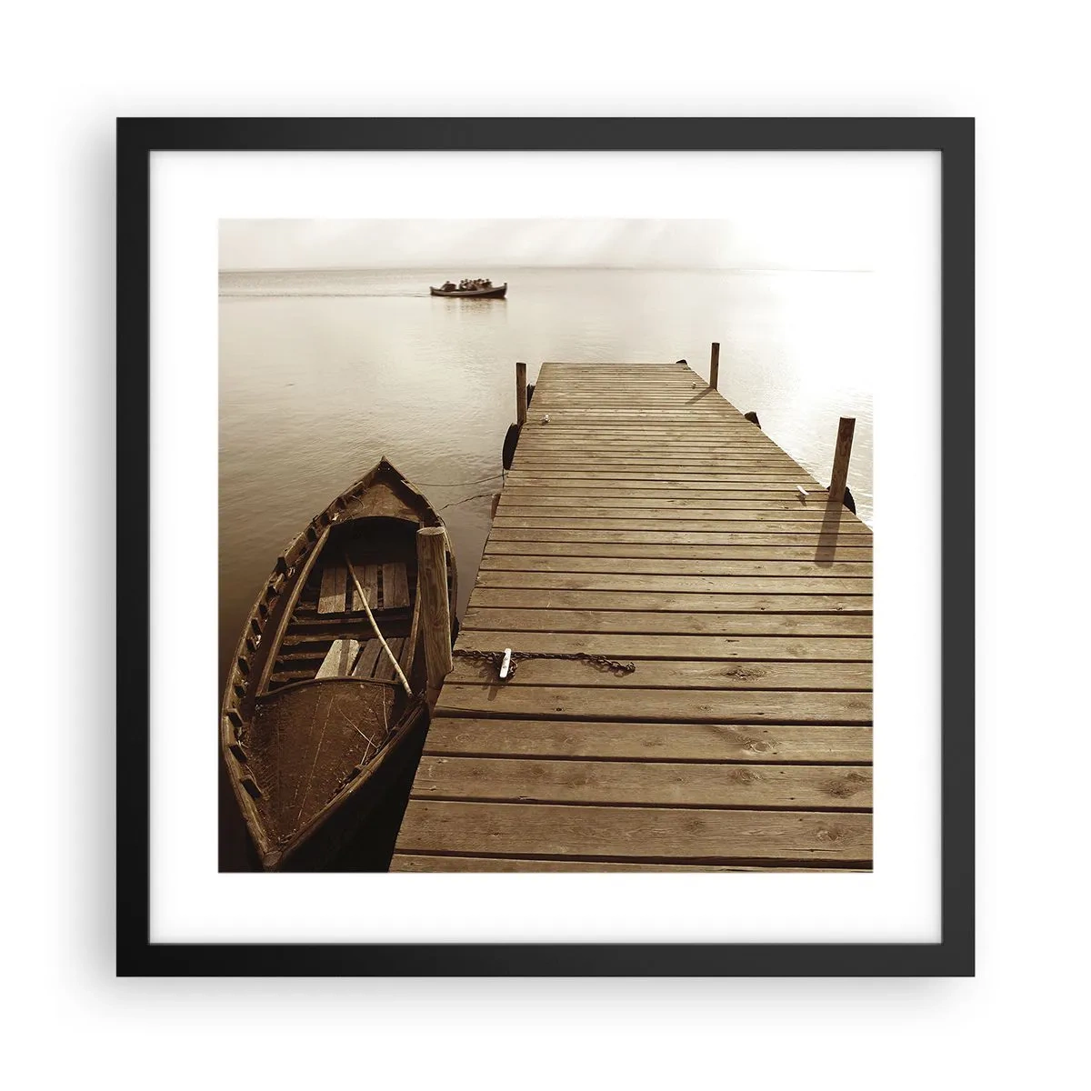 Poster in een zwarte lijst - Grote vrede - 40x40 cm