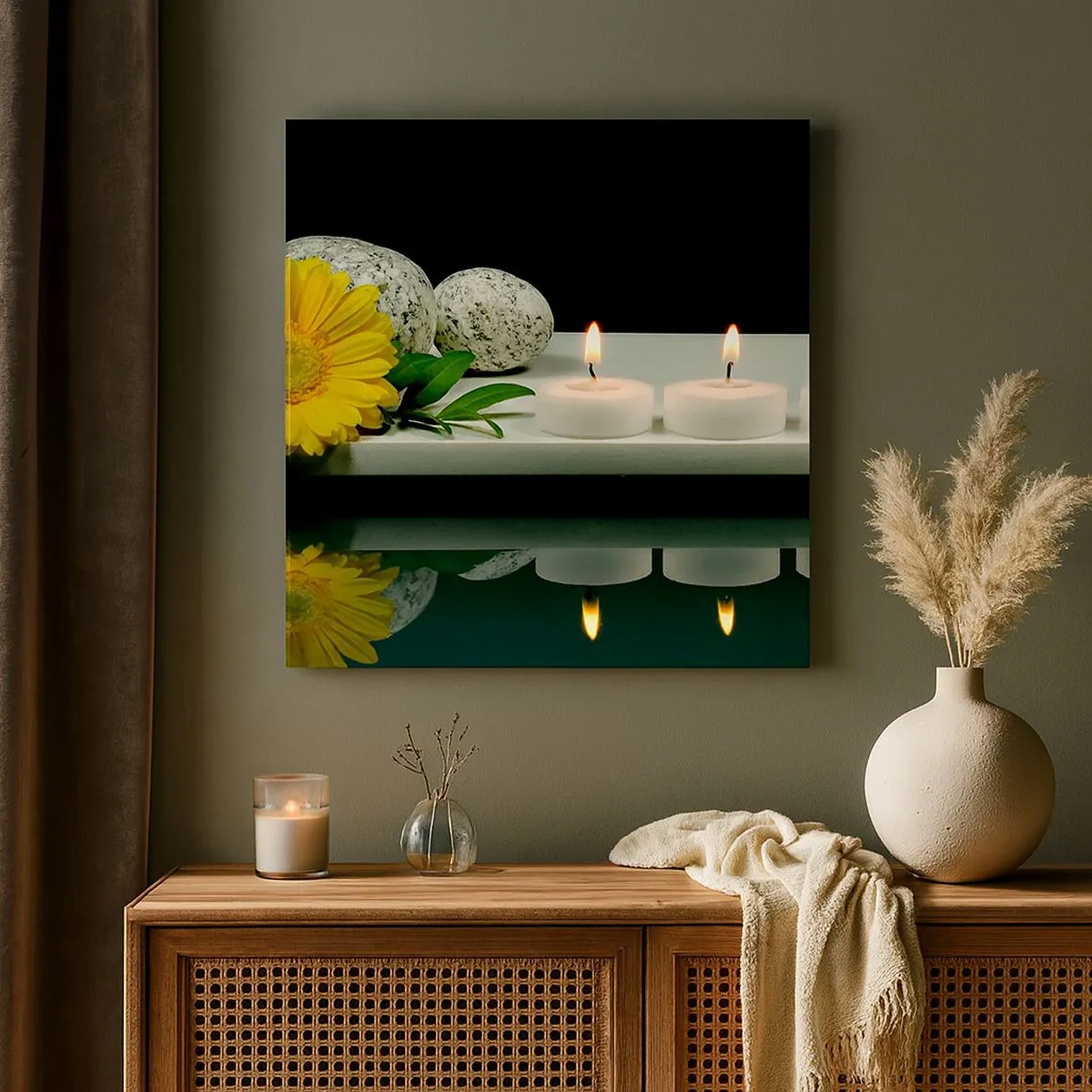 Schilderen op canvas - Zintuigen kalmeren - 30x30 cm