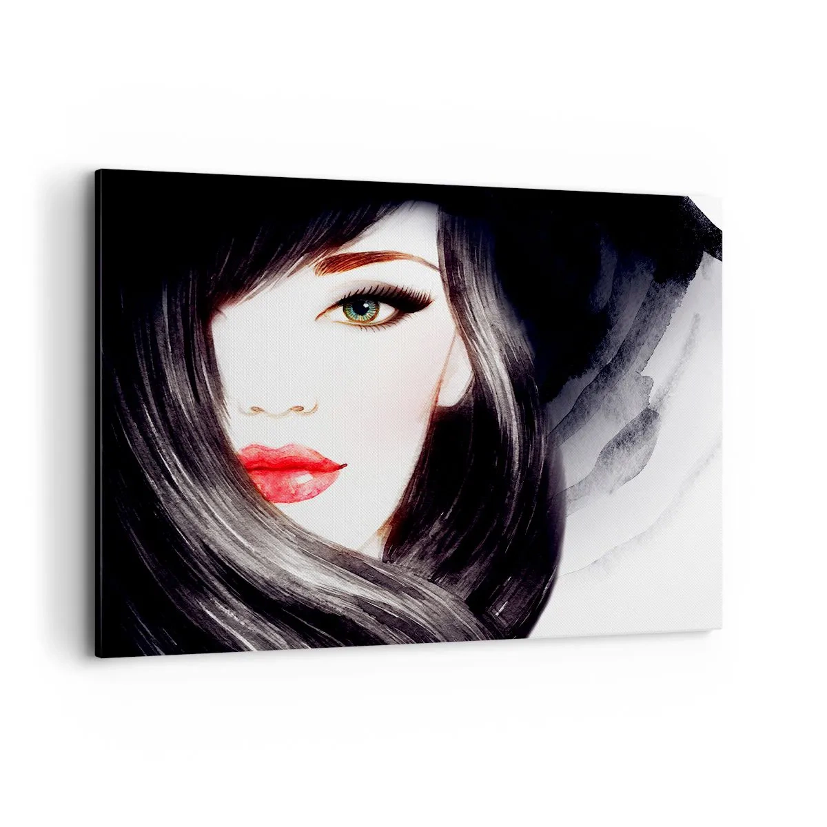 Schilderen op canvas - Saffier look - 120x80 cm